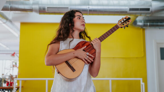 Silvana Estrada, durante la entrevista con Artículo 14
