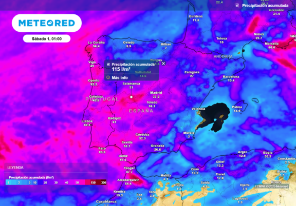 Previsión del tiempo para el sábado 1 de noviembre de 2025 - Sociedad