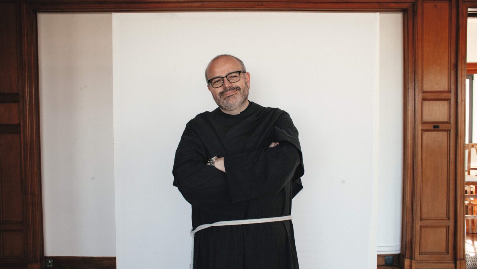 Paolo Benanti, durante su intervención sobre inteligencia artificial en EncuentroMadrid 2025