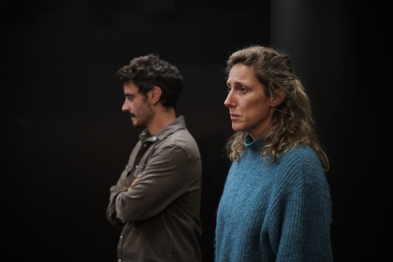 Escena de 'Violencia', obra de teatro, en el Centro Dramático Nacional