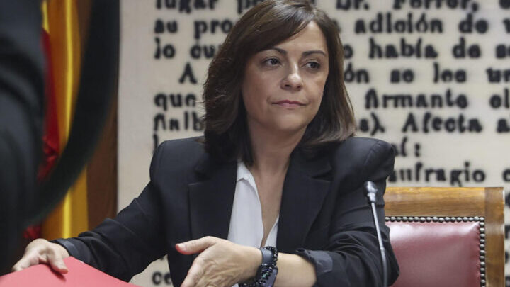 Ana María Fuentes Pacheco, gerente del PSOE, comparece en la Comisión Koldo del Senado.
