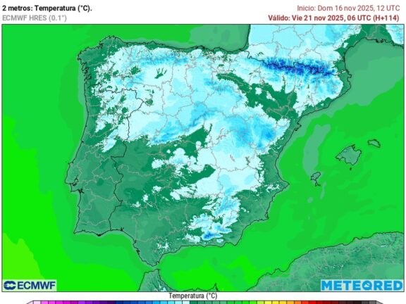 Previsión del tiempo para el viernes 21 de noviembre de 2025 - Sociedad