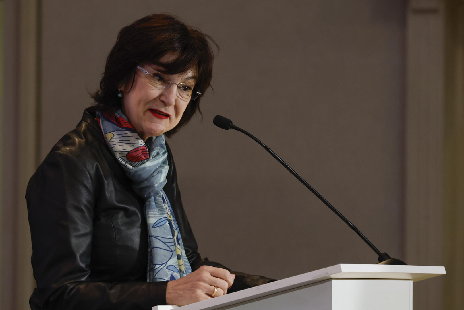 MADRID, 11/11/2025.- La presidenta de la Comisión Nacional de los Mercados y la Competencia (CNMC), Cani Fernández, participa en el II Observatorio de la Energía, organizado por El Español, este martes, en la Universidad Camilo José Cela, en Madrid. EFE/ J.J. Guillén