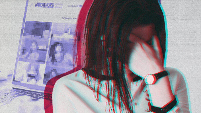 Víctima de grabaciones pornográficas.