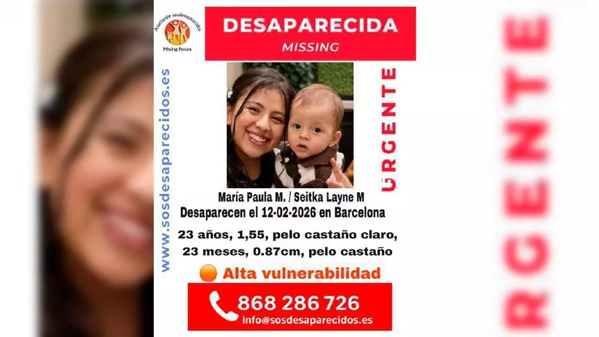 Desaparece una mujer y su bebé en Barcelona