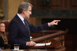 El líder del Partido Popular, Alberto Núñez Feijóo, en el Congreso de los Diputados