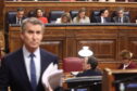 El líder del PP, Alberto Núñez Feijóo, en el Congreso de los Diputados