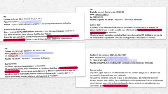 Los mails entre la Comunidad de Madrid y la concejal de Móstoles