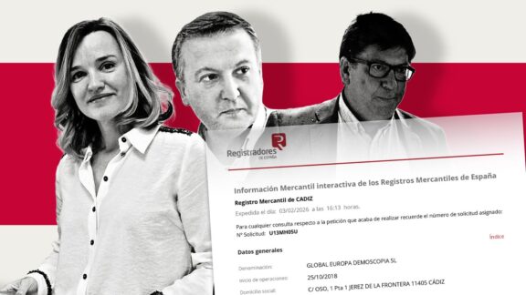 Montaje de Pilar Alegria, Juan Miguel Becerra y Paco Salazar