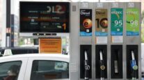 Vista de una gasolinera en Madrid.