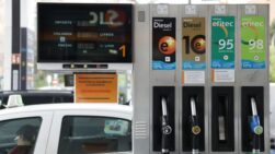Vista de una gasolinera en Madrid.