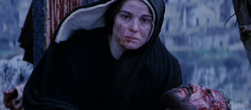 Imagen de la Virgen María en la película 'La Pasión de Cristo'