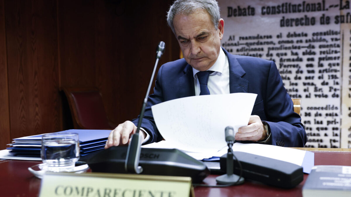 El expresidente del Gobierno José Luis Rodríguez Zapatero comparece en el Senado.