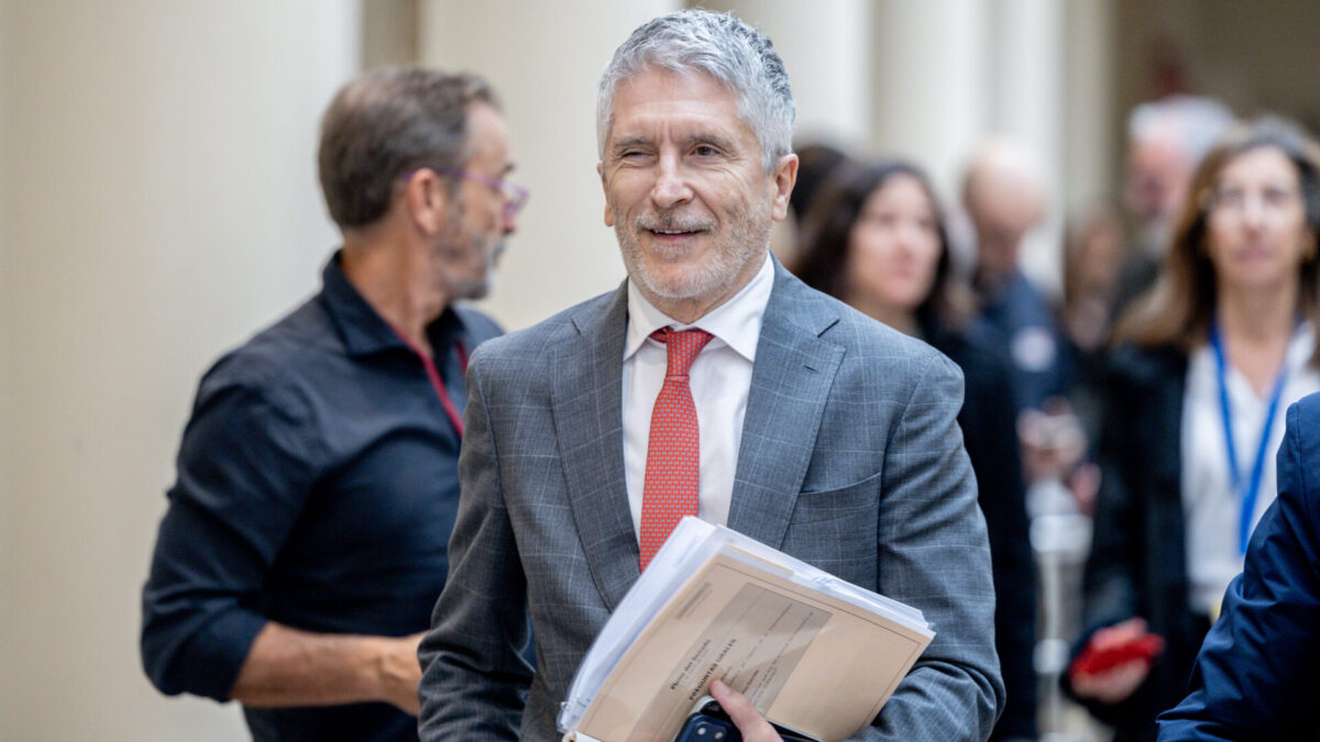 El ministro del Interior, Fernando Grande-Marlaska, en el Senado