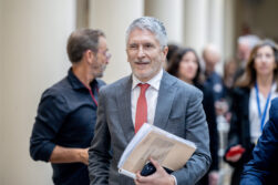 El ministro del Interior, Fernando Grande-Marlaska, en el Senado