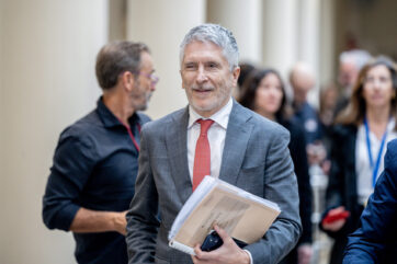 El ministro del Interior, Fernando Grande-Marlaska, en el Senado
