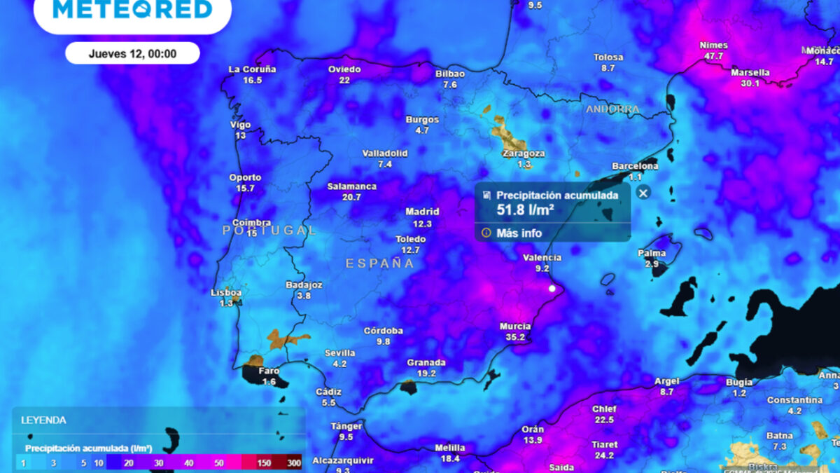 Previsión del jueves 12 de marzo de 2026 - Sociedad
