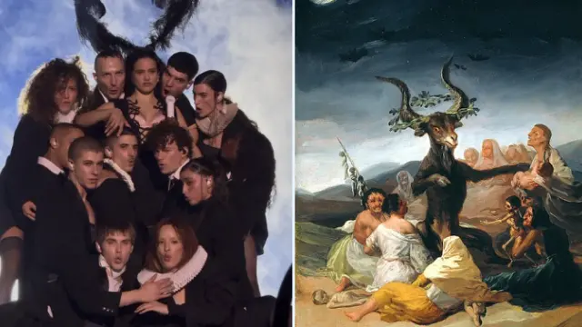 Muchos ven paralelismos entre 'El aquelarre' de Goya y la interpretación de 'Berghain' de Rosalía