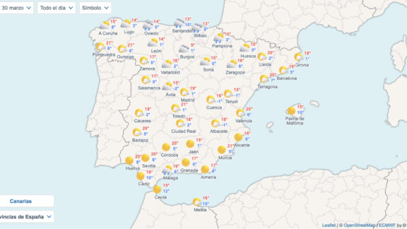 El tiempo en España hoy, 30 de marzo de 2026 - Sociedad