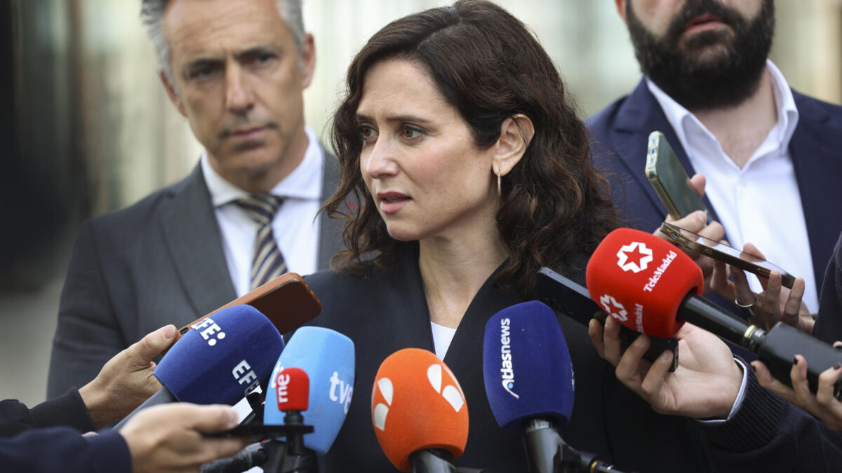 La presidenta de la Comunidad de Madrid, Isabel Díaz Ayuso