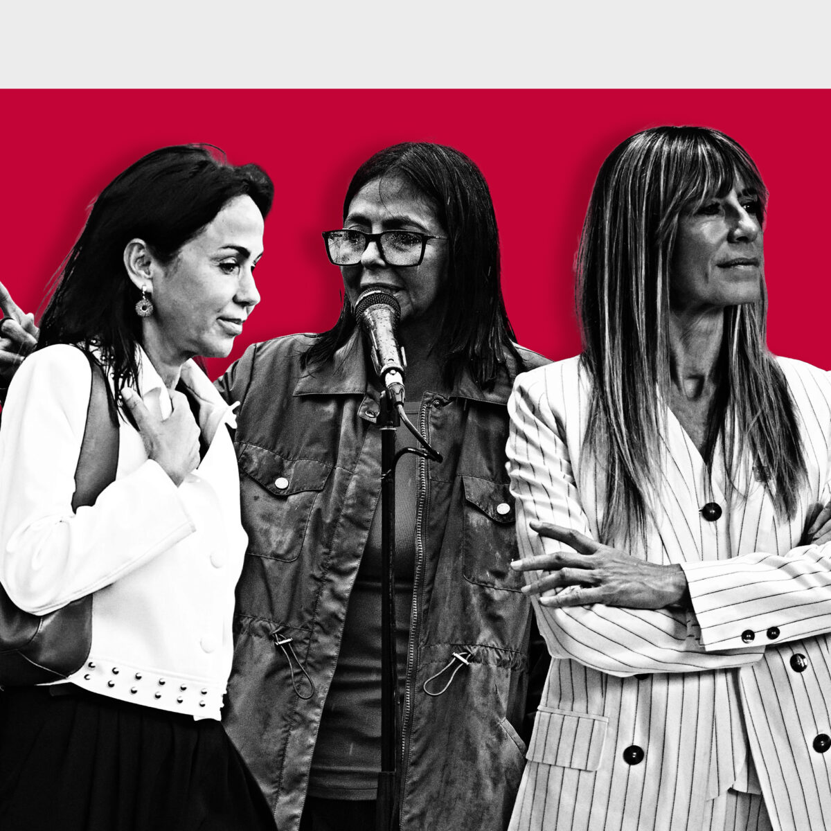 Isabel Pardo de Vera (expresidenta de Adif), Delcy Rodríguez y Begoña Gómez