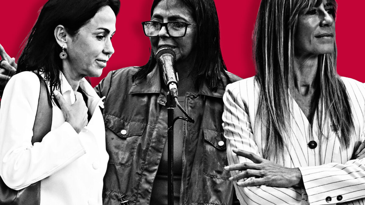 Isabel Pardo de Vera (expresidenta de Adif), Delcy Rodríguez y Begoña Gómez