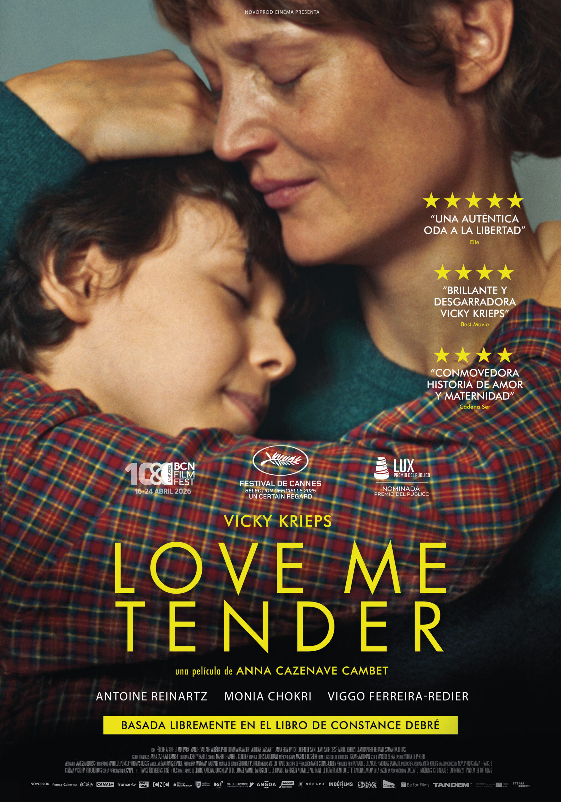 Póster oficial de la película 'Love me tender'