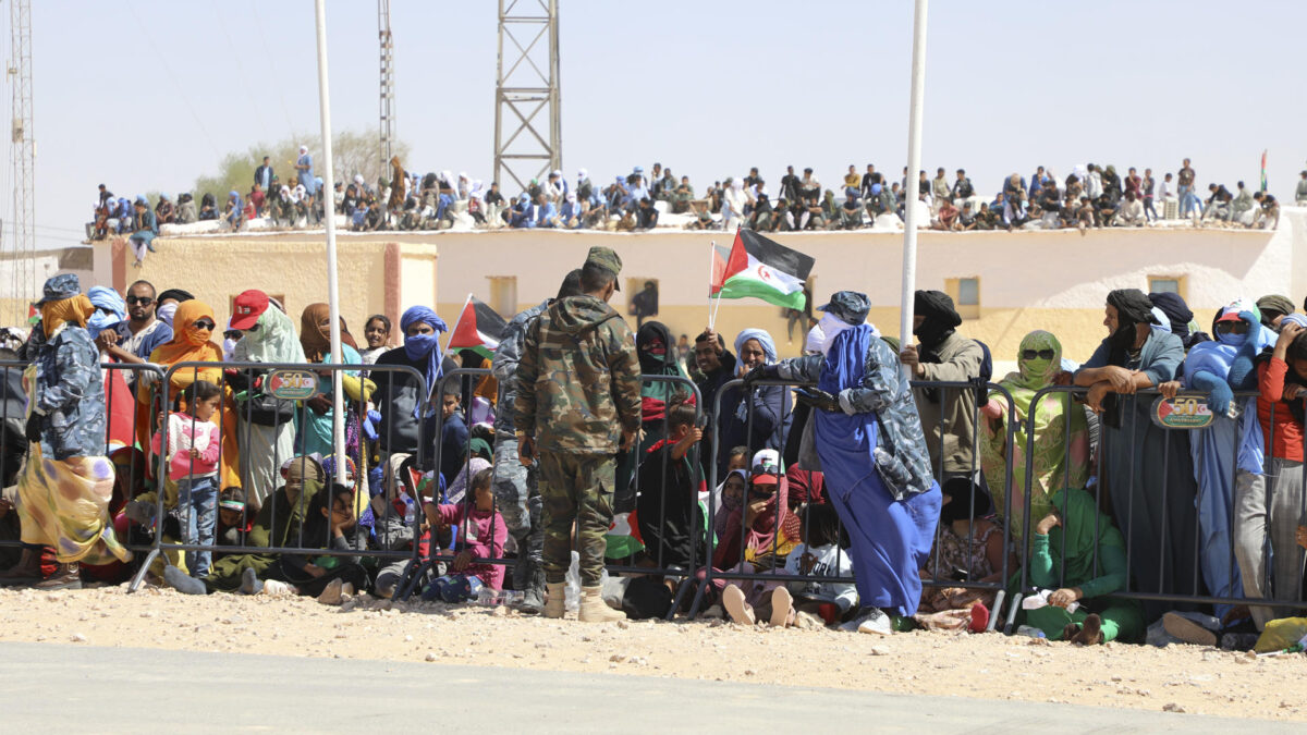 Saharauis en campamentos de la región argelina de Tinduf.
