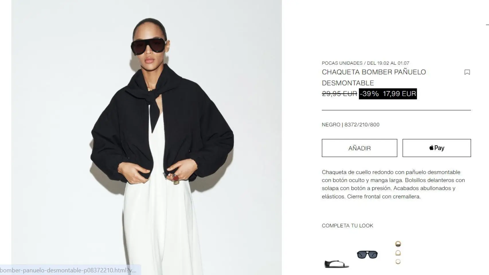 La chaqueta de Zara que se ha puesto de moda en primavera y solo vale 17,99 €