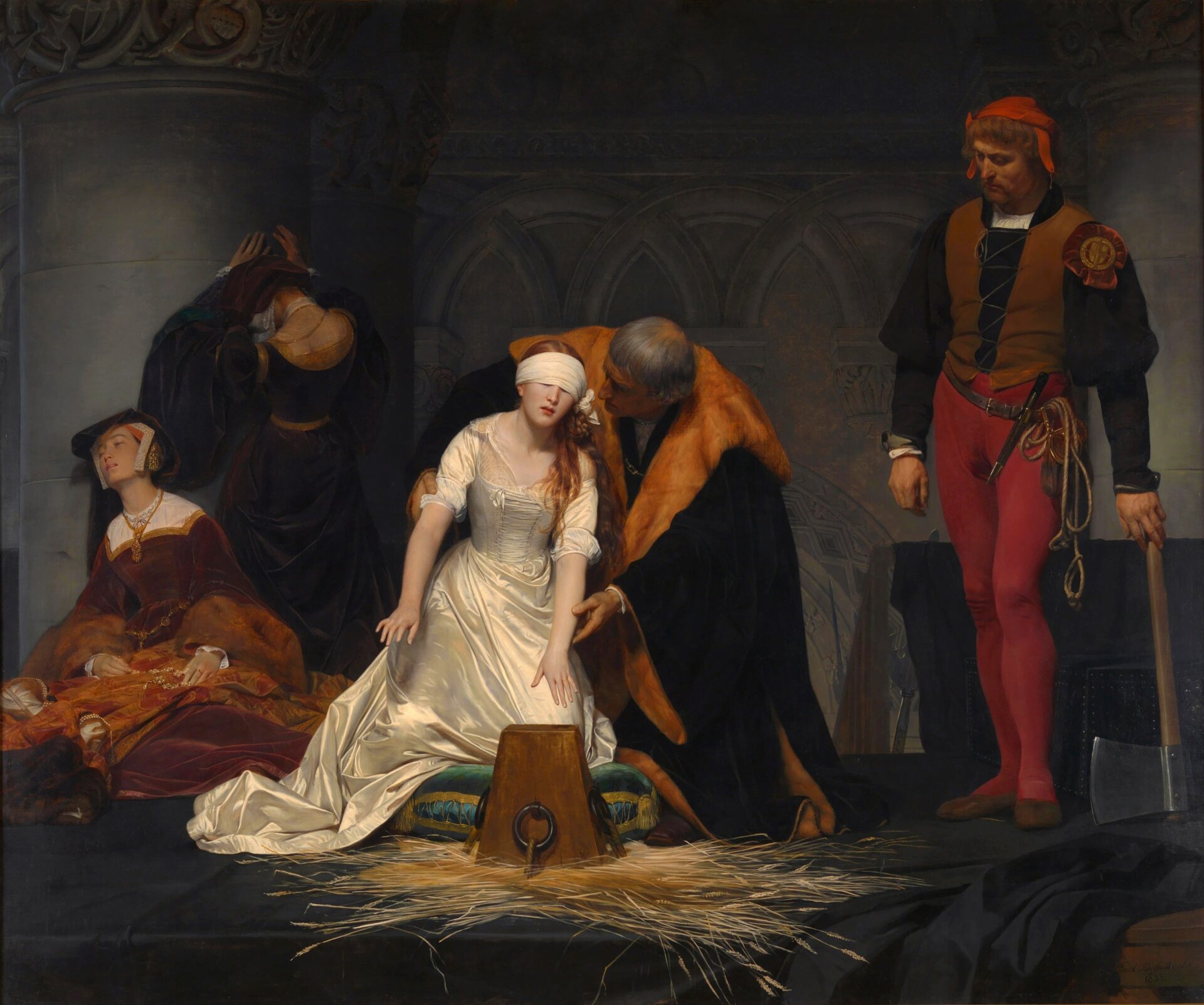 La ejecución de Lady Jane Grey, obra de Paul Delaroche