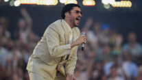 BARCELONA, 22/05/2026.- El cantante puertorriqueño Bad Bunny, durante el concierto ofrecido este viernes en el Estadio Olímpico de Barcelona. EFE/Alejandro García