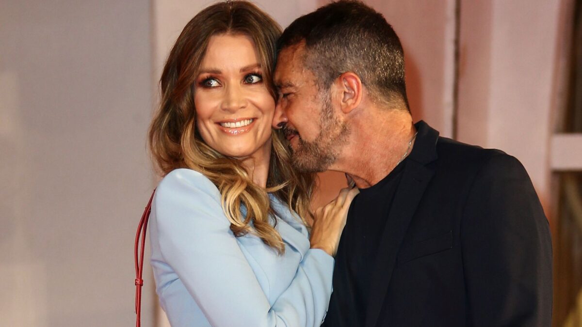 Antonio Banderas y Nicole Kimpel.