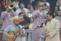 MADRID, 30/05/2026.- El cantante y compositor puertorriqueño Bad Bunny durante el concierto que ha ofrecido este sábado en el estadio Metropolitano, en Madrid. EFE/ Juanjo Martín