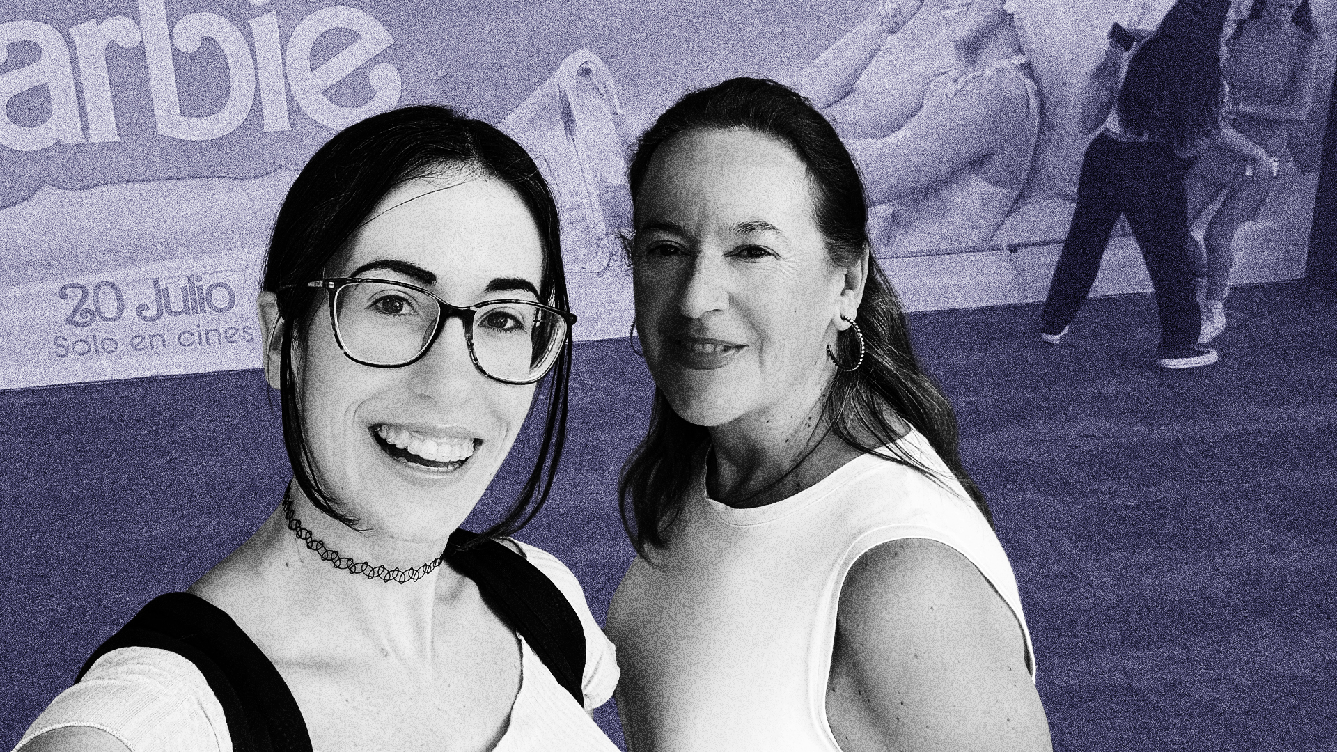 Carla con su madre Blanca