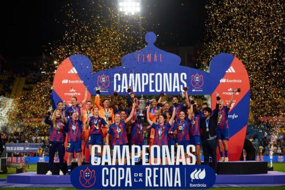 El FC Barcelona celebrando el título de Copa de la Reina 2026