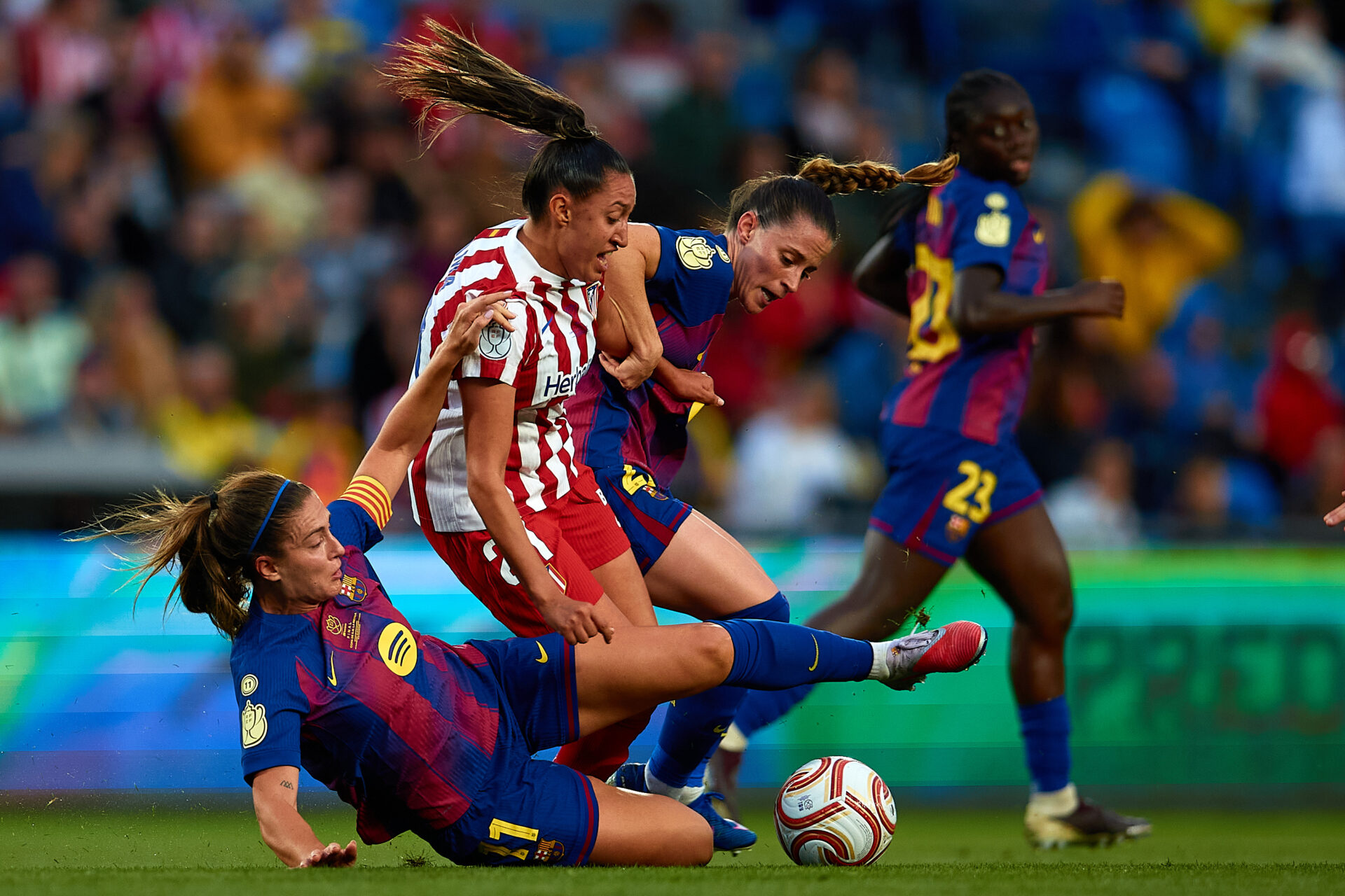 2026-05-16 Final Copa de la Reina 2026 - FC Barcelona v Atletico de Madrid en el estadio de Gran Canaria (Foto: David Aliaga/RFEF) SOLO USO EDITORIAL, SOLO DISPONIBLE PARA ILUSTRAR LA NOTICIA QUE ACOMPAÑA (CRÉDITO OBLIGATORIO) FOTO RFEF ***(Crédito obligatorio)*** ESTRICTAMENTE, SOLO USO EDITORIAL. (Cualquier uso no editorial requiere el permiso de RFEF)