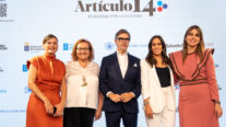 Inés García, presentadora de La Sexta, María Dabán colaboradora de Artículo14 y Pilar Velasco