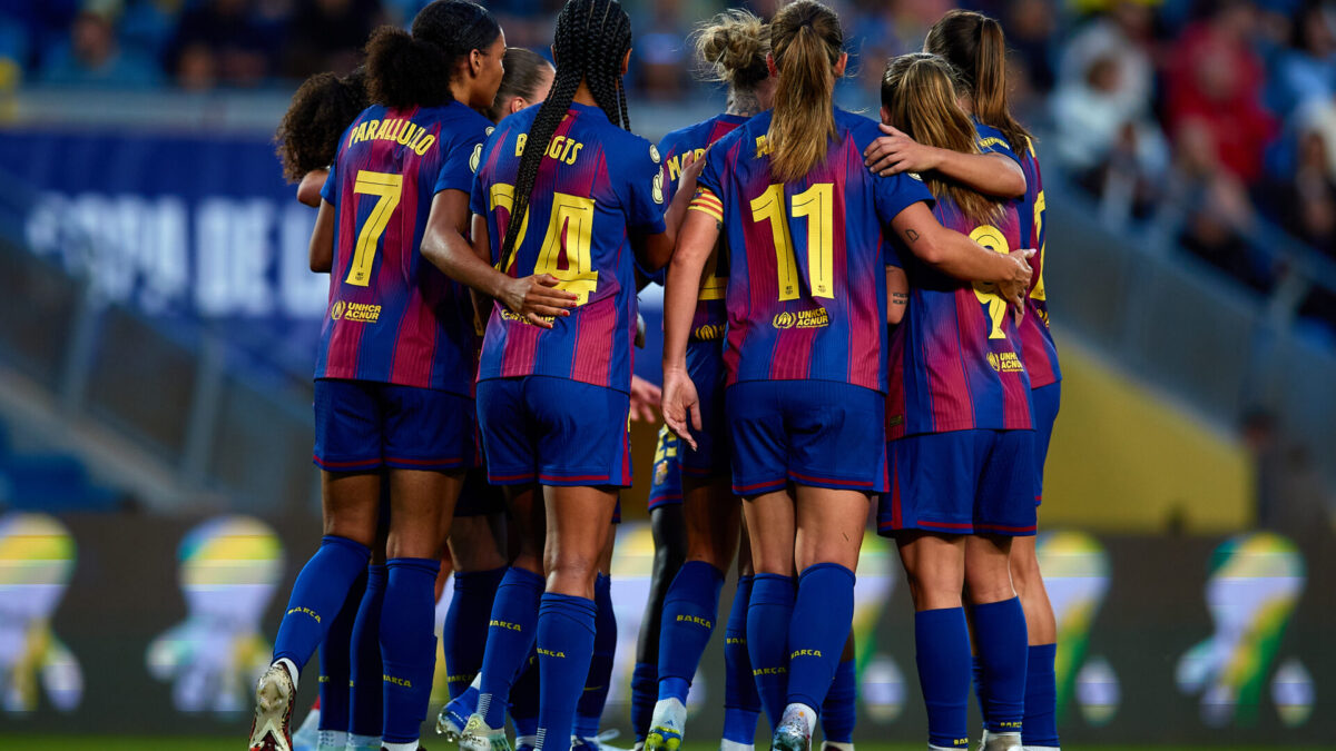 2026-05-16 Final Copa de la Reina 2026 - FC Barcelona v Atletico de Madrid en el estadio de Gran Canaria (Foto: David Aliaga/RFEF) SOLO USO EDITORIAL, SOLO DISPONIBLE PARA ILUSTRAR LA NOTICIA QUE ACOMPAÑA (CRÉDITO OBLIGATORIO) FOTO RFEF ***(Crédito obligatorio)*** ESTRICTAMENTE, SOLO USO EDITORIAL. (Cualquier uso no editorial requiere el permiso de RFEF)