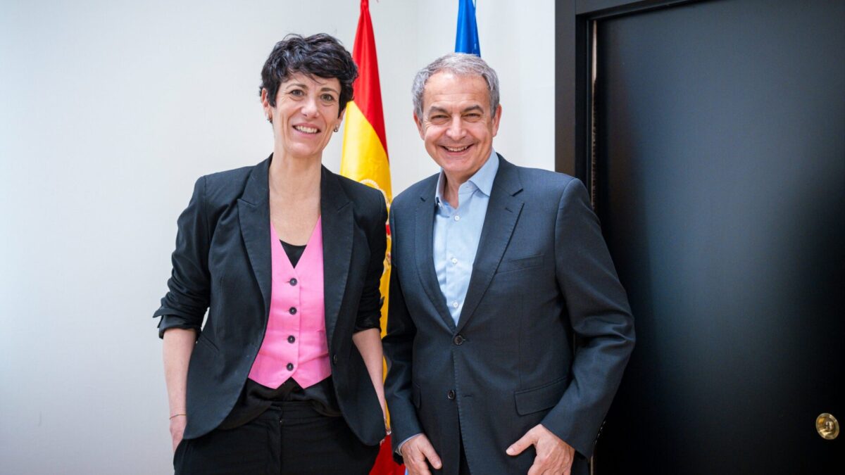 Elma Saiz y José Luis Rodríguez Zapatero.