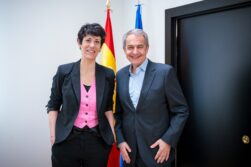 Elma Saiz y José Luis Rodríguez Zapatero.