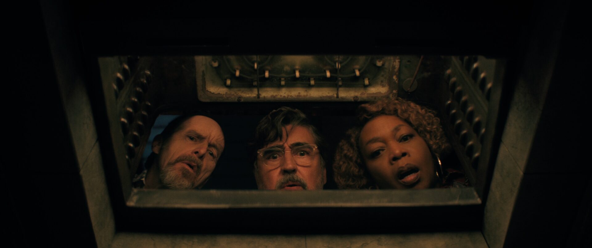 The Boroughs. (L to R) Denis O’Hare as Wally, Alfred Molina as Sam, Alfre Woodard as Judy in The Boroughs. Cr. Courtesy of Netflix © 2026