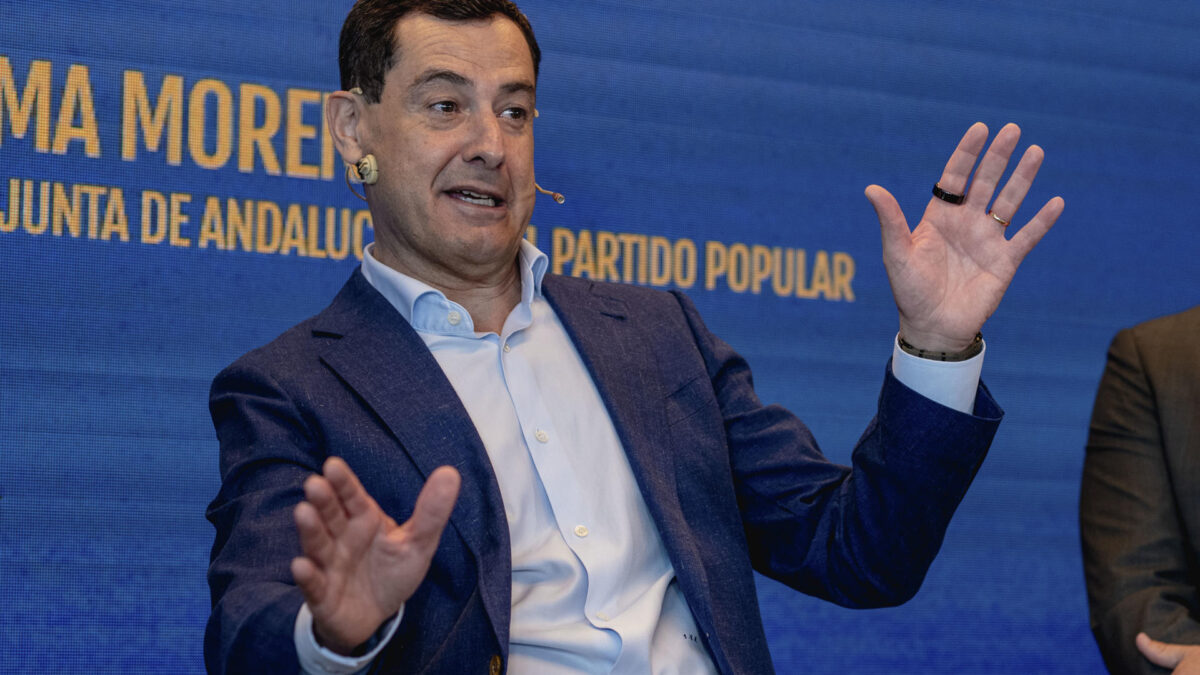 El presidente de la Junta de Andalucía, Juanma Moreno