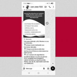 Los mensajes difundidos por el grupo parlamentario socialista y el PSOE