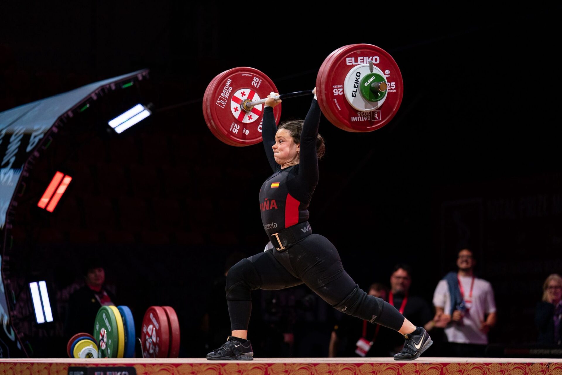 Naroa Arrasate en el Campeonato Europeo de Halterofilia