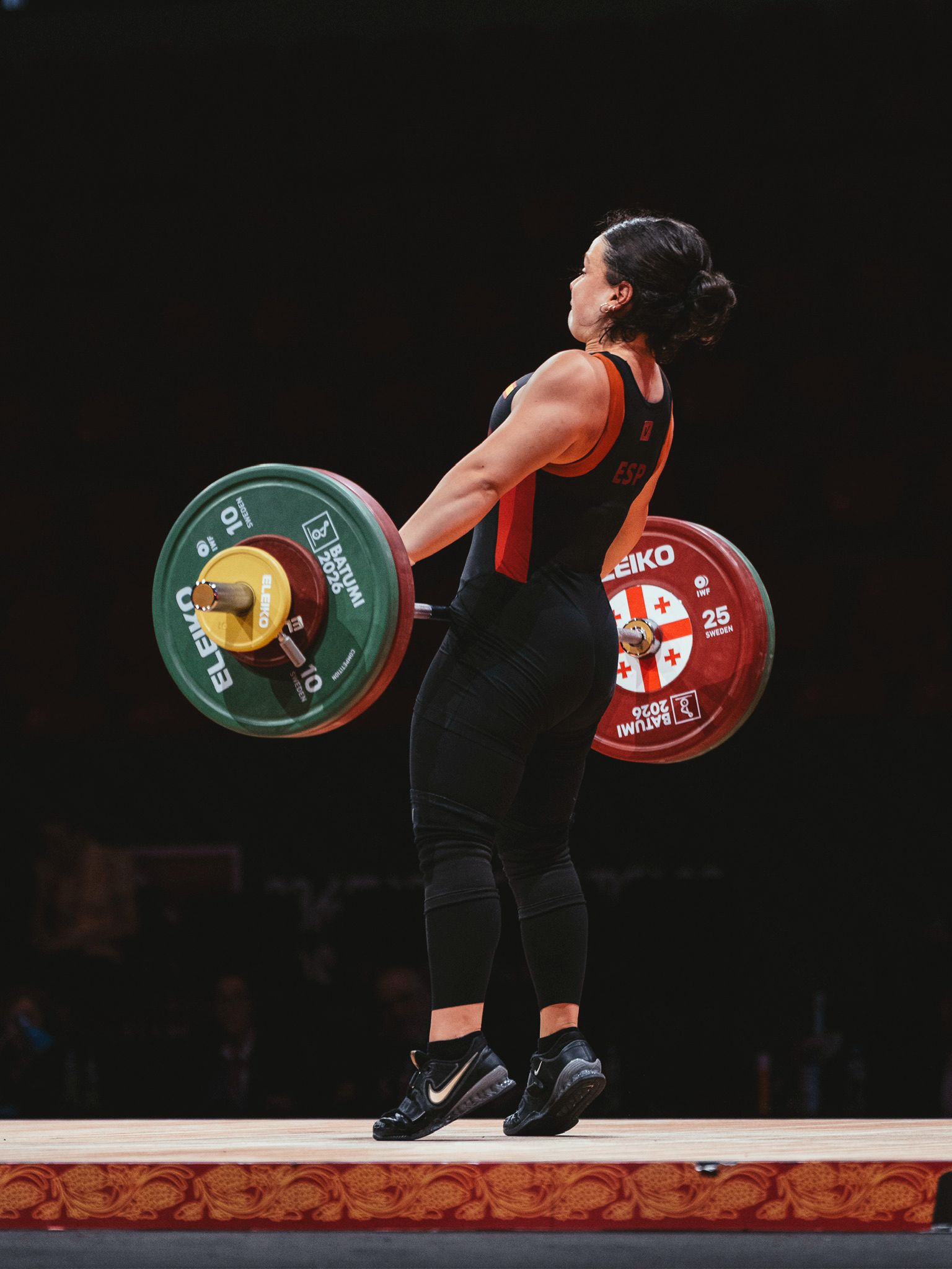 Naroa Arrasate en el Campeonato Europeo de Halterofilia