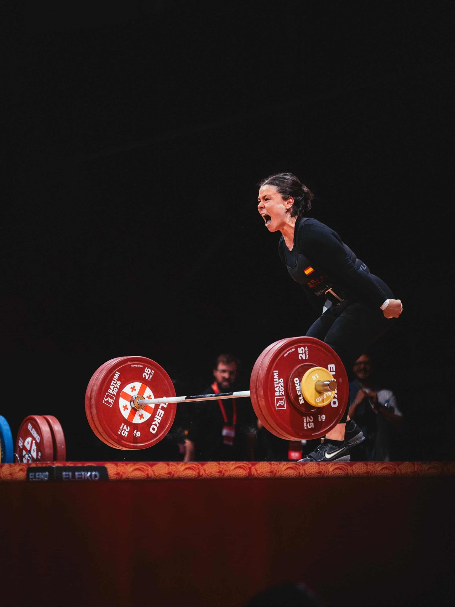 Naroa Arrasate en el Campeonato Europeo de Halterofilia