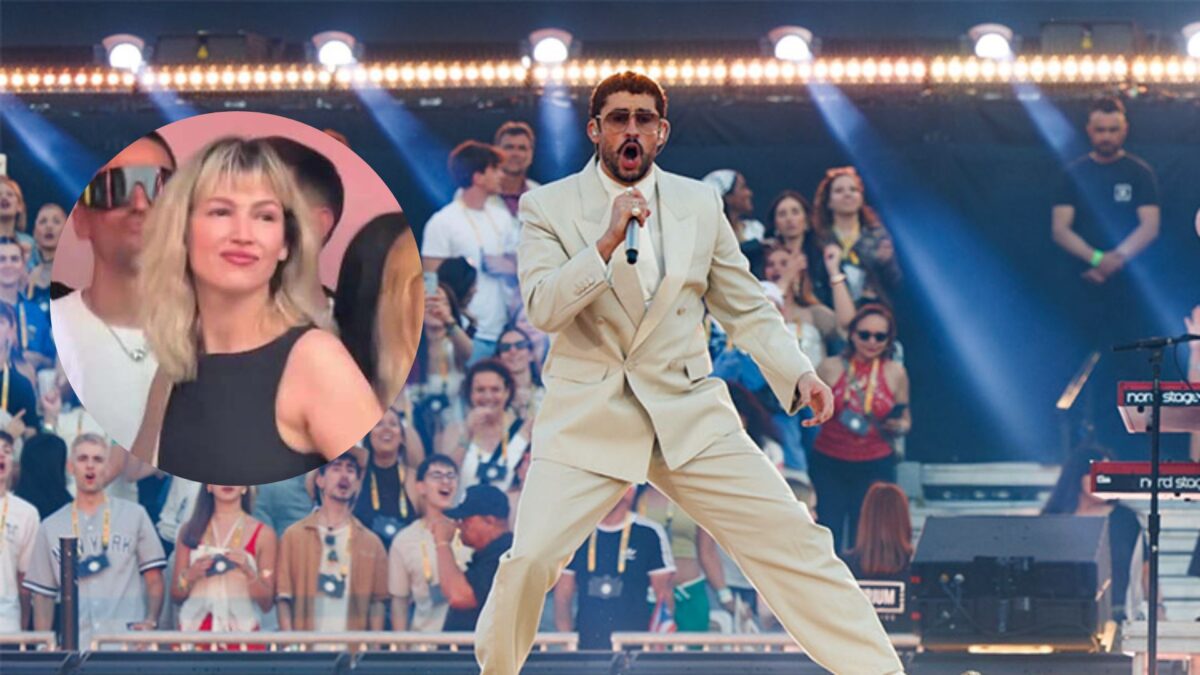 Úrsula Corberó en el concierto de Bad Bunny.