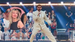 Úrsula Corberó en el concierto de Bad Bunny.