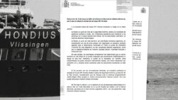 La resolución de la Marina Mercante que impuso el fondeo.