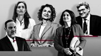 José Luis Ábalos, Sara Aagesen, María Jesús Montero, Teresa Ribera y José Luis Escrivá.